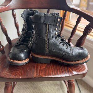 Bates Tactical Talimena Logger Black Leather Men’s  9"  Boots Riding  Size 13